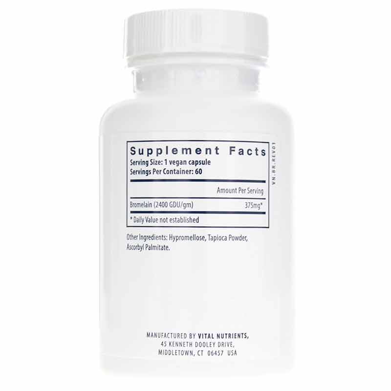 Bromelain 2400 GDU, by Vital Nutrients, image #2