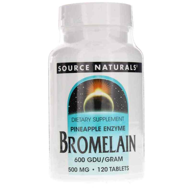 Bromelain 600 GDU 500 Mg, 120 Tablets, by Source Naturals