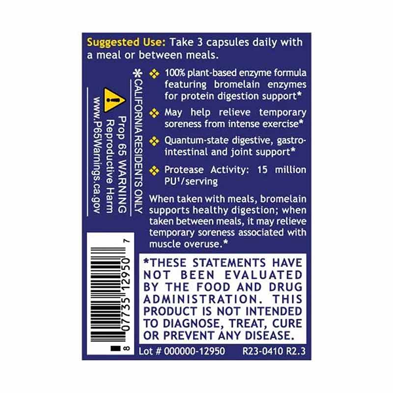 Bromelain Plus with Plant-Based Enzymes, by Quantum Nutrition Labs, image #3
