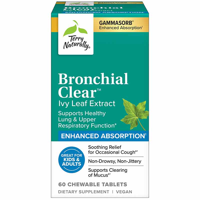 Bronchial Clear Chewable, 60 Chewable Tablets, by Terry Naturally