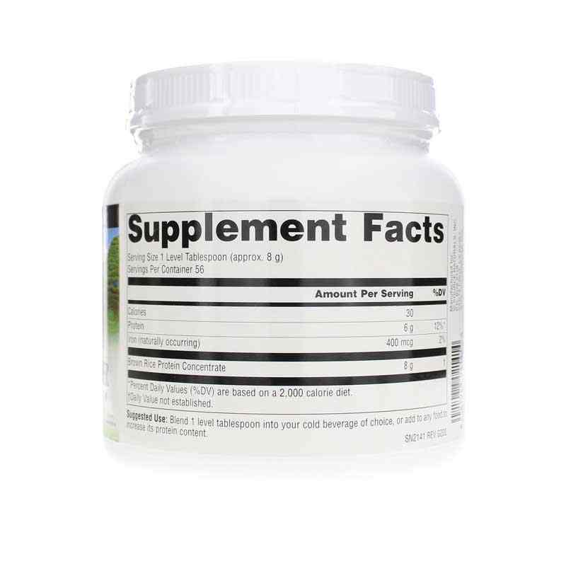 Brown Rice Protein, 16 Oz, by Source Naturals, image #2