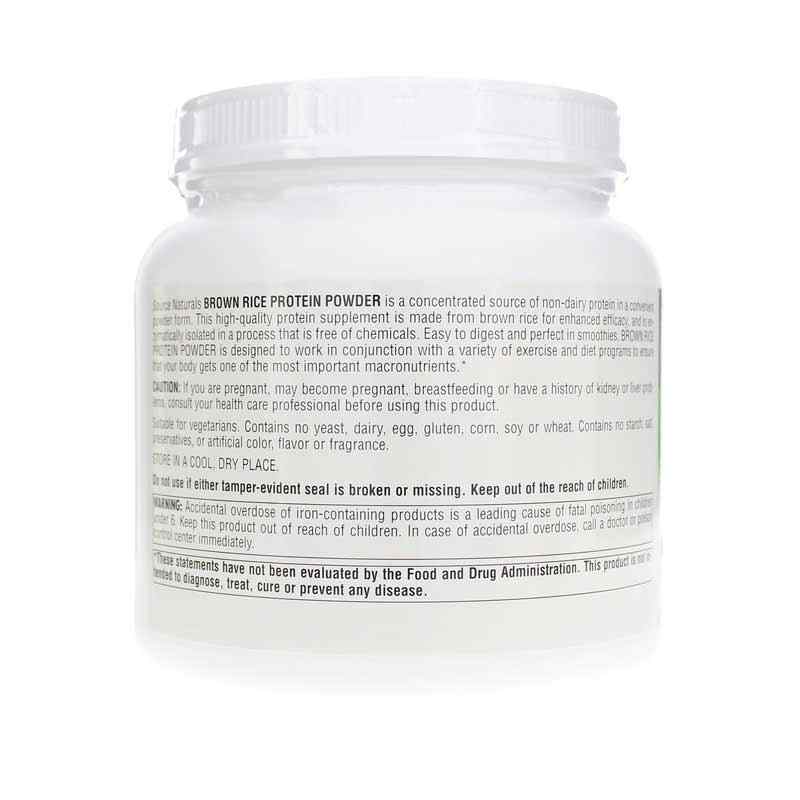 Brown Rice Protein, 16 Oz, by Source Naturals, image #3