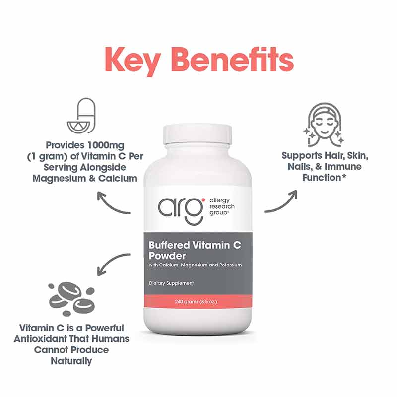 Buffered Vitamin C Powder, by Allergy Research Group, image #5