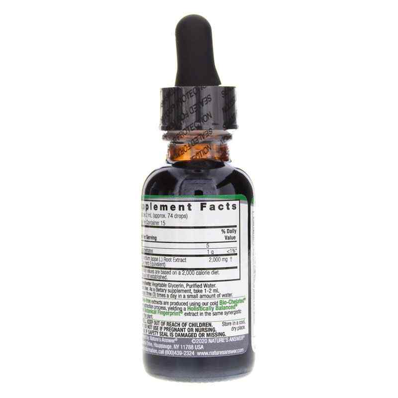 Burdock Root Extract Alcohol-Free, by Natures Answer, image #3