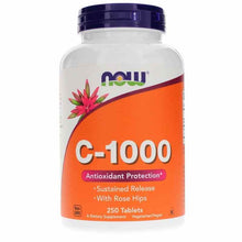 C-1000 Sustained Release with Rose Hips, 250 Tablets, by NOW Foods