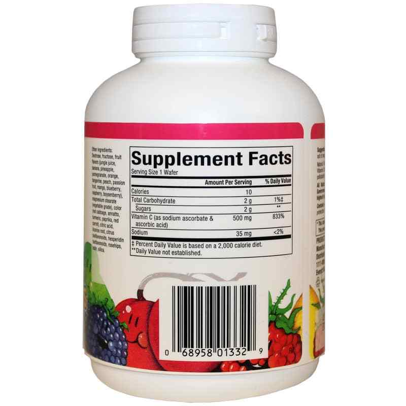 C-500 Mg Natural Fruit Chew, Mixed Fruit, 90 Chewable Tablets, by Natural Factors, image #2