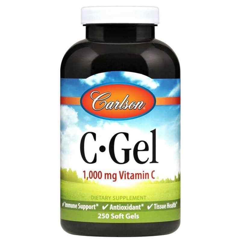 C-Gel 1000 Mg Vitamin C, 250 Softgels, by Carlson Labs
