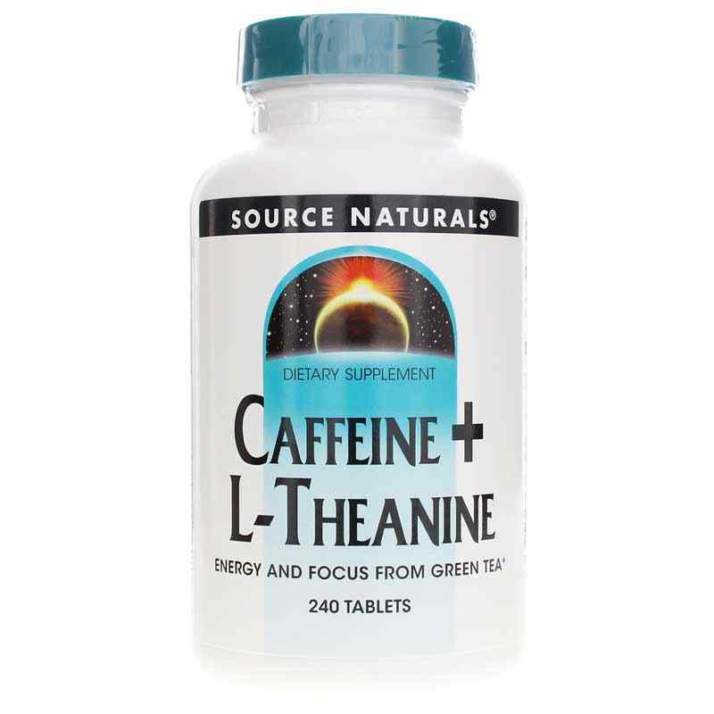 Caffeine + L-Theanine, 240 Tablets, by Source Naturals