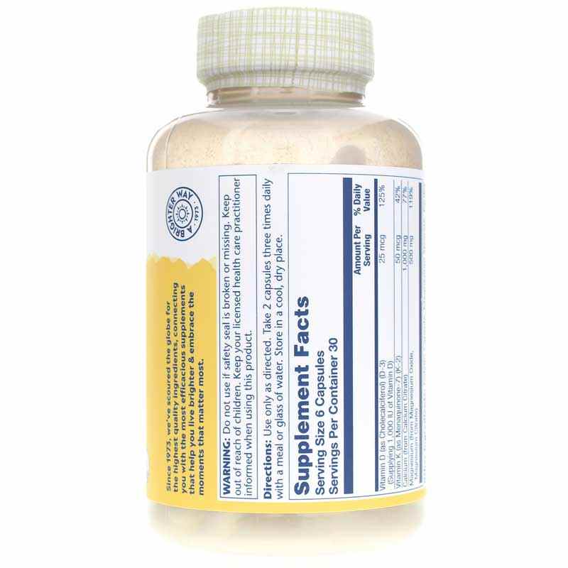 Cal-Mag Citrate 2:1 Ratio plus Vitamins D-3 & K-2, by Solaray, image #2