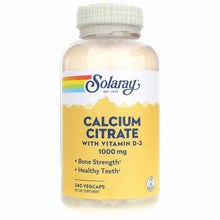 Calcium Citrate 1,000 Mg plus Vitamin D-3, by Solaray