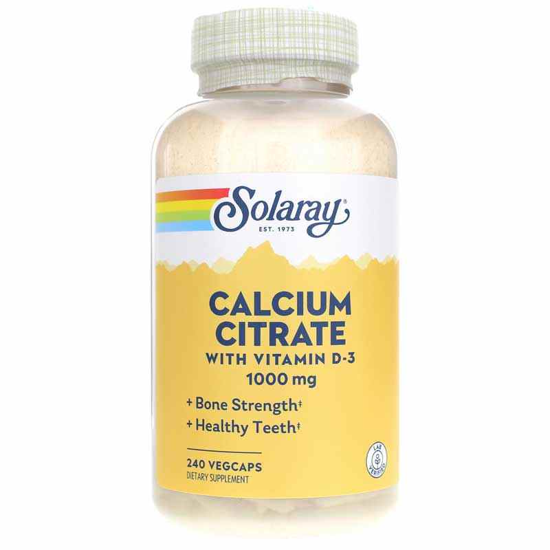 Calcium Citrate 1,000 Mg plus Vitamin D-3, by Solaray