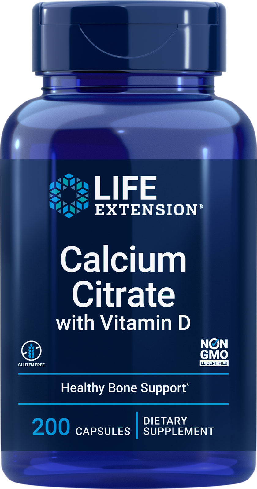 Calcium Citrate with Vitamin D, 20Capsules, by Life Extension