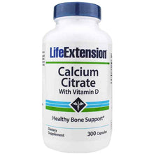 Calcium Citrate with Vitamin D, 300 Capsules, by Life Extension