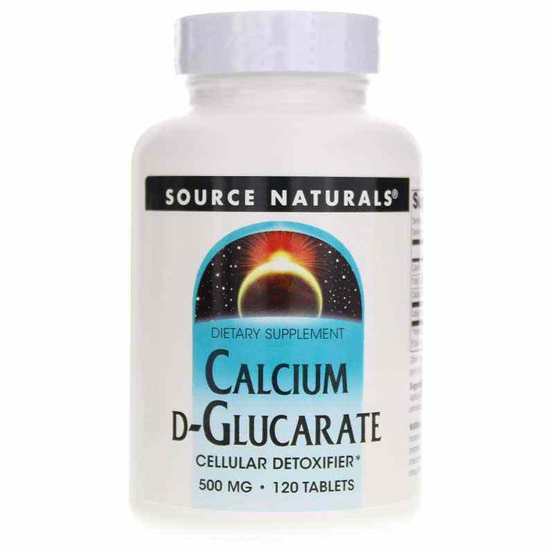 Calcium D-Glucarate 500 Mg, 120 Tablets, by Source Naturals