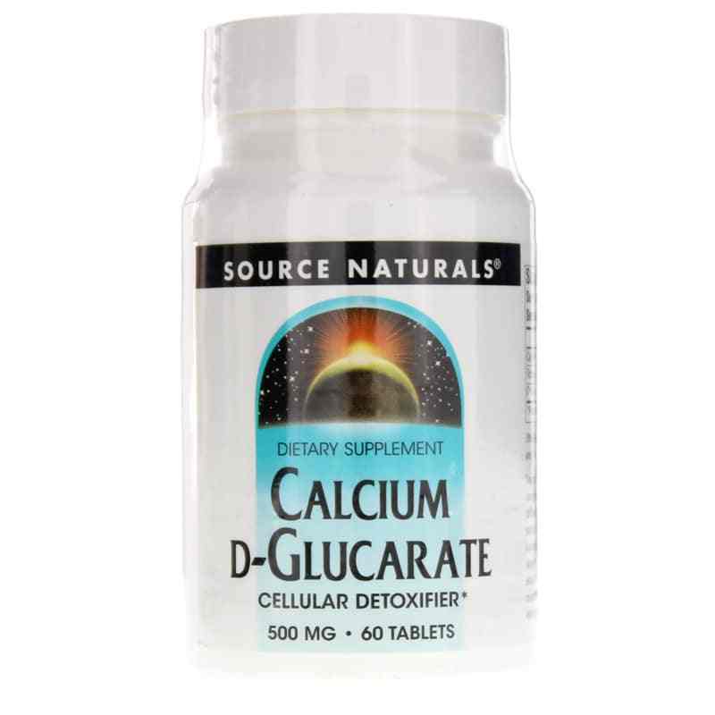Calcium D-Glucarate 500 Mg, 60 Tablets, by Source Naturals