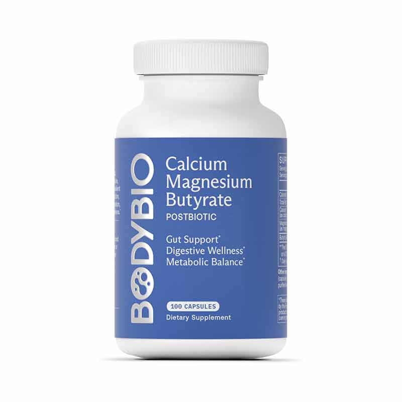Calcium/Magnesium Butyrate, 100 Capsules, by BodyBio
