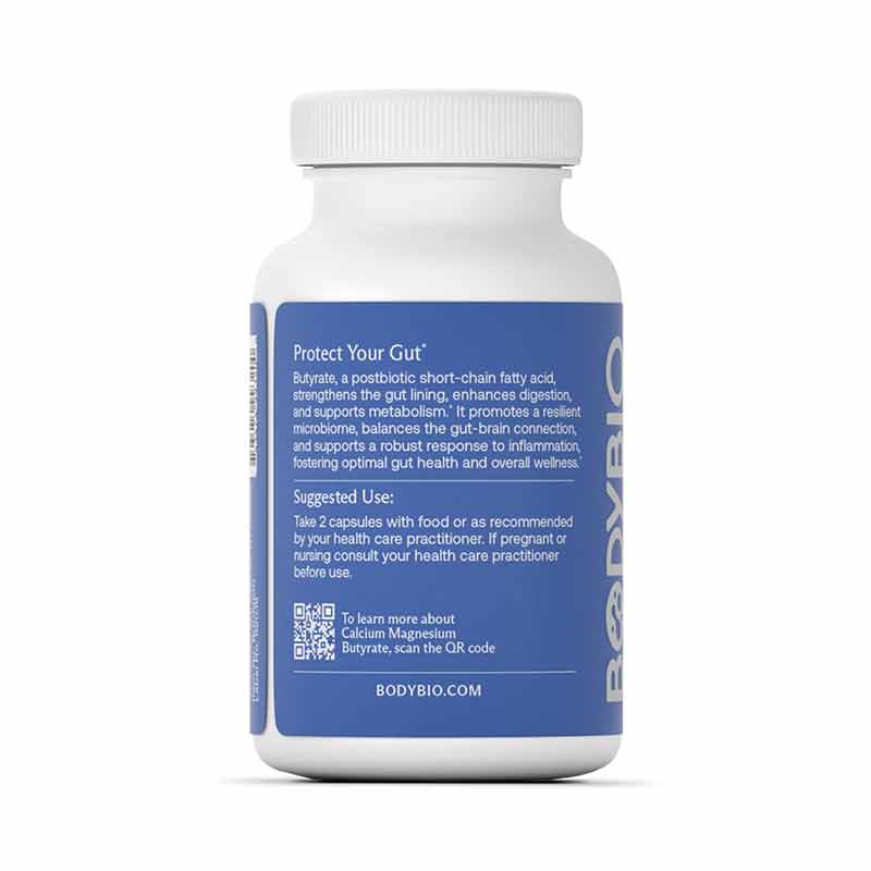 Calcium/Magnesium Butyrate, 100 Capsules, by BodyBio, image #3