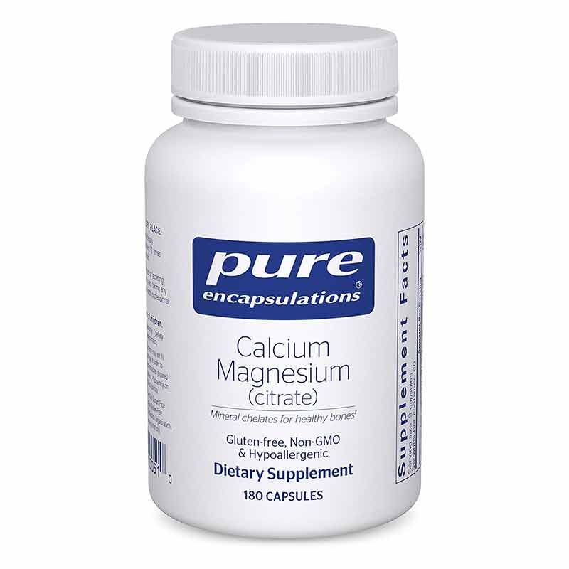 Calcium Magnesium (citrate), 180 Capsules, by Pure Encapsulations