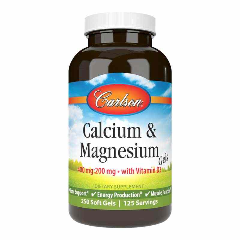Calcium & Magnesium Gels, by Carlson Labs