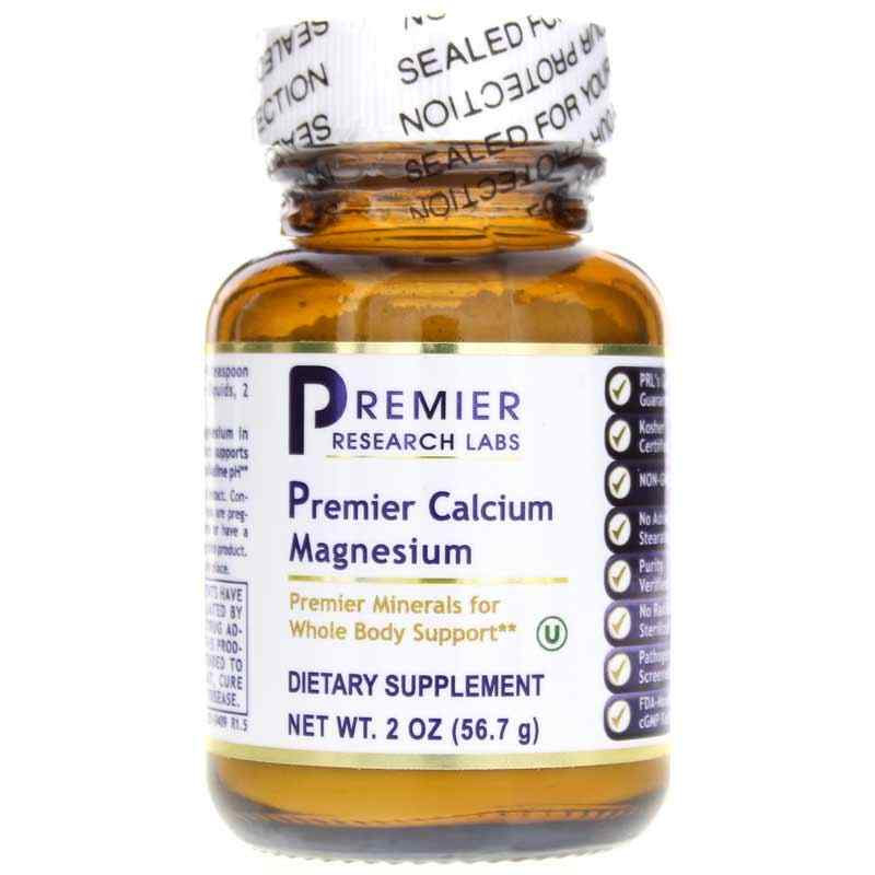 Calcium Magnesium Powder, 2 Oz, by Premier Research Labs