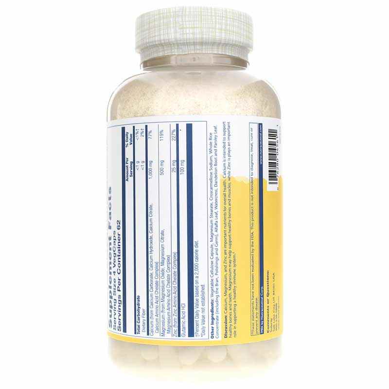 Calcium Magnesium Zinc, 250 Veg Capsules, by Solaray, image #3