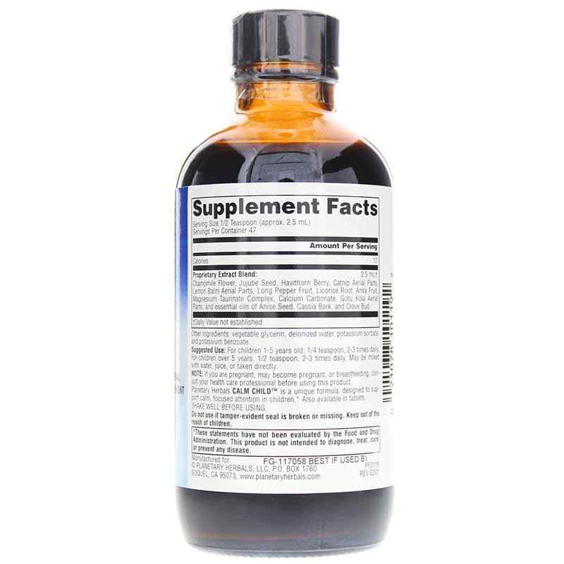 Calm Child Liquid, 4 Oz, by Planetary Herbals, image #2