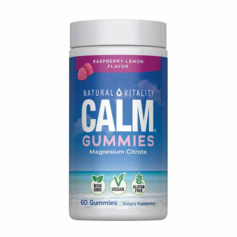 Calm X Raspberry Powder Calm Gummies Raspberry-Lemon, Natural Vitality – Professional ...