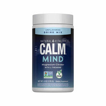 CALM Mind Magnesium + L-Theanine Powder Unflavored, 6 Oz, by Natural Vitality