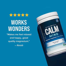 CALM Mind Magnesium + L-Theanine Powder Unflavored, 6 Oz, by Natural Vitality, image #2