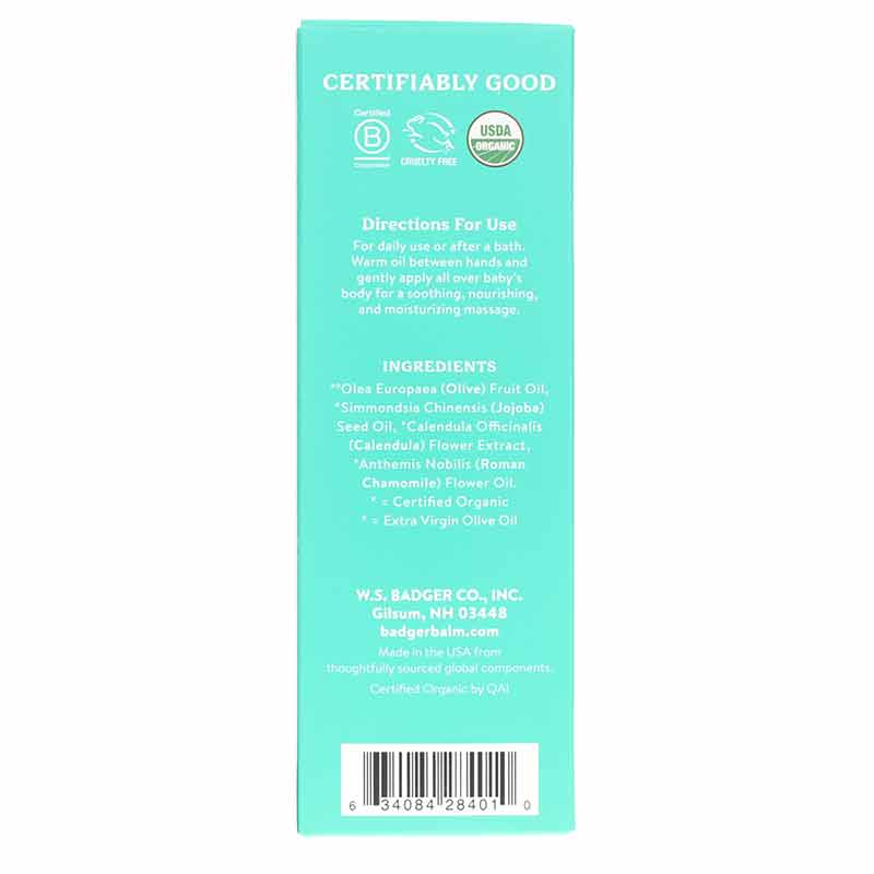 Calming Baby Oil Chamomile & Calendula, by Badger, image #3