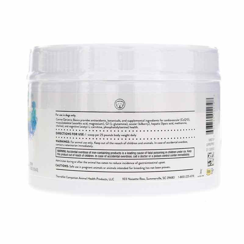 Canine Geriatric Basics Powder, by Thorne Vet, image #2