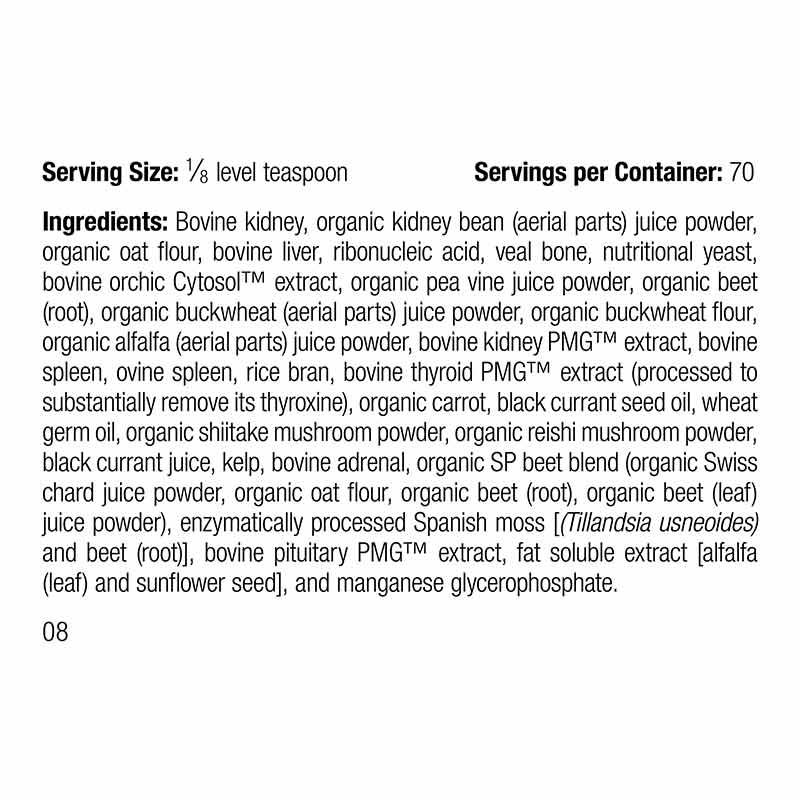 Canine Renal Support, Standard Process – Professional Supplement