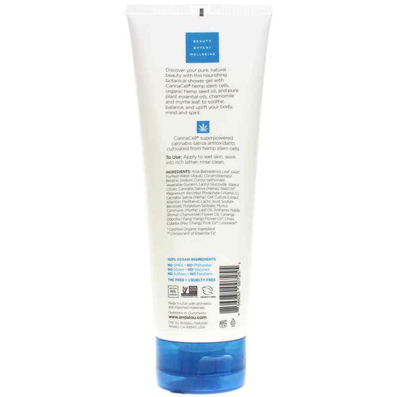 CannaCell Botanical Shower Gel, Harmony, by Andalou Naturals, image #2