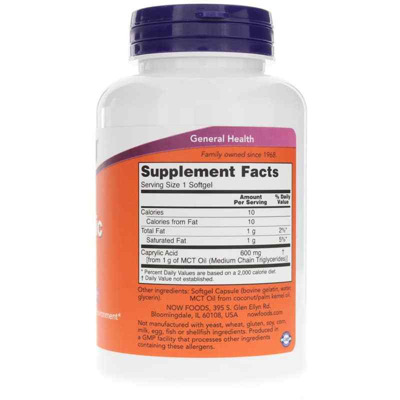 Caprylic Acid 600 Mg, by NOW Foods, image #2