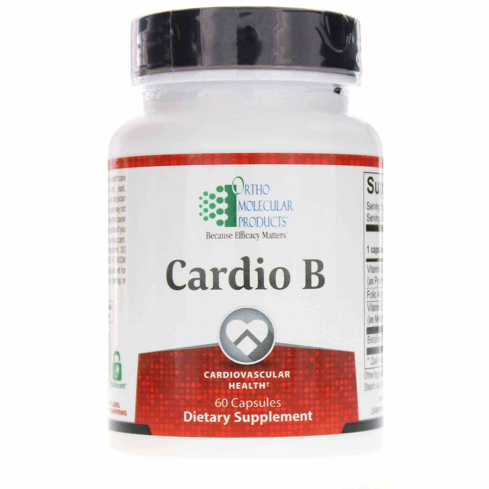 Cardio B, 60 Capsules, by Ortho Molecular