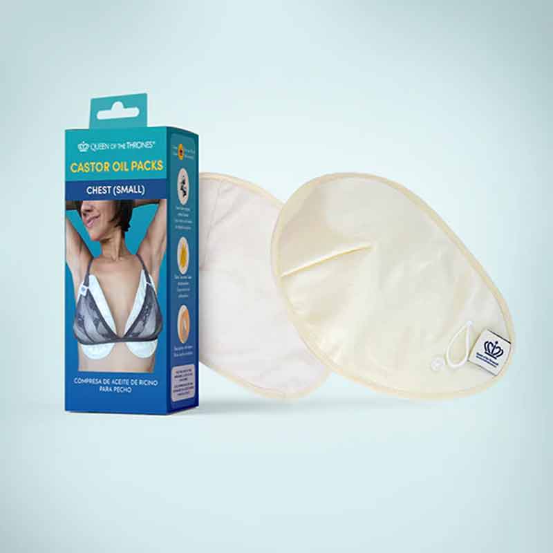 Castor Oil Pack For Breasts - Small, Cup Size A To C, by Queen of the Thrones