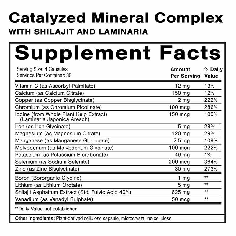 Catalyzed Mineral Complex, 120 Capsules, by Quicksilver Scientific, image #2