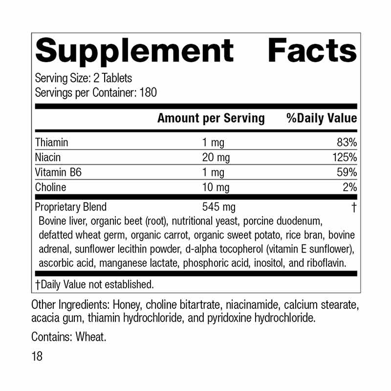Cataplex B, 360 Tablets, by Standard Process, image #2