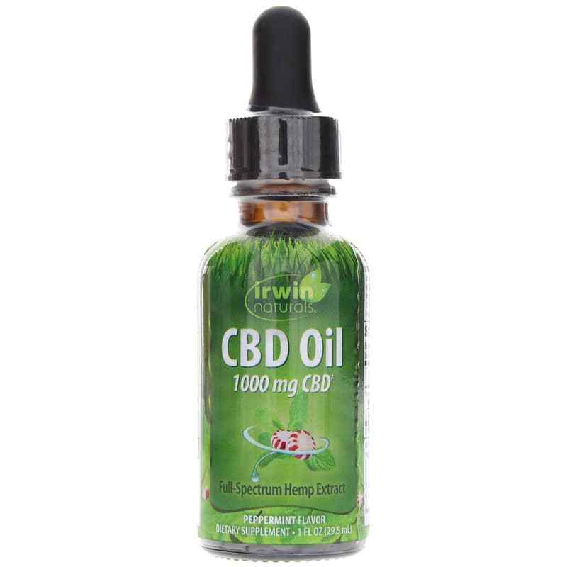 CBD Oil 1000 Mg, Peppermint, by Irwin Naturals