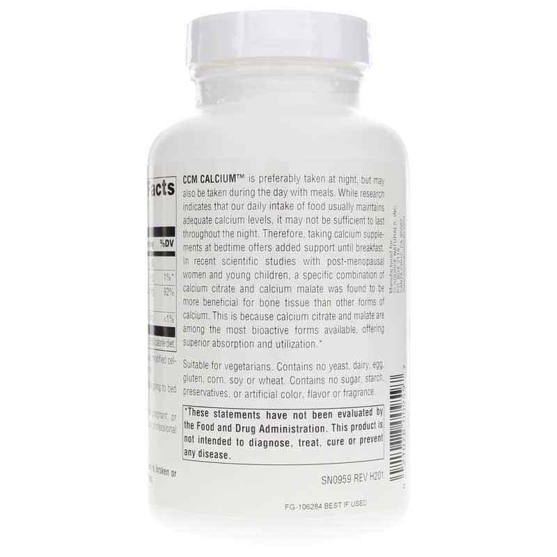 CCM Calcium 300 Mg, 120 Tablets, by Source Naturals, image #3