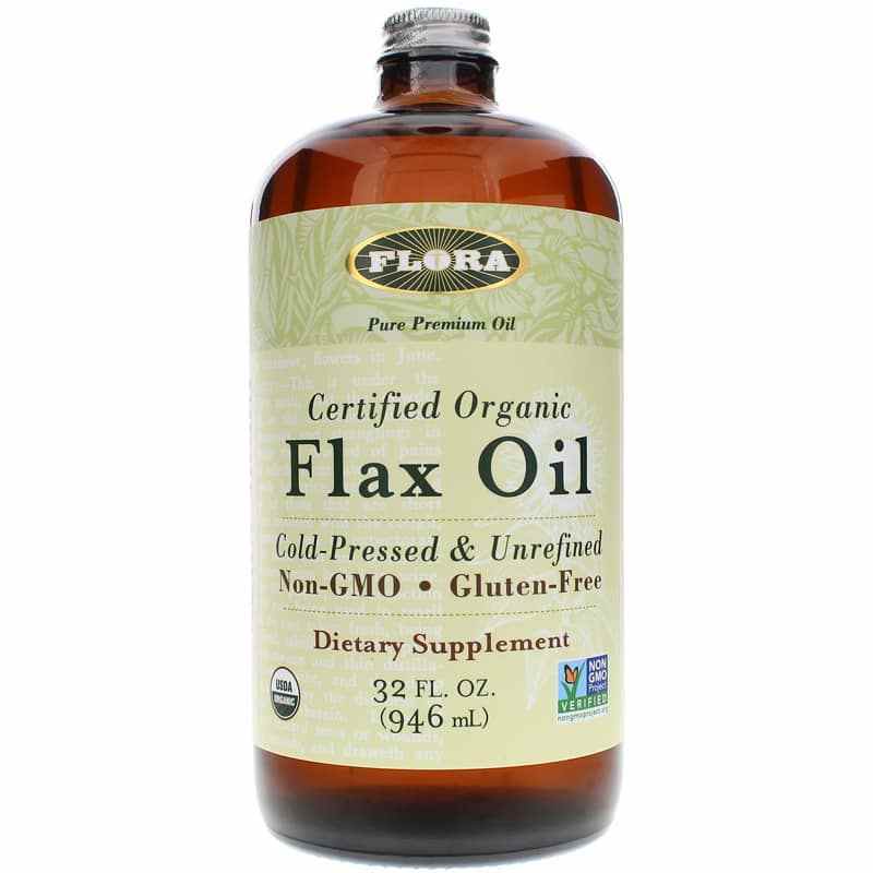 Certified Organic Flax Oil, 32 Oz, by Flora