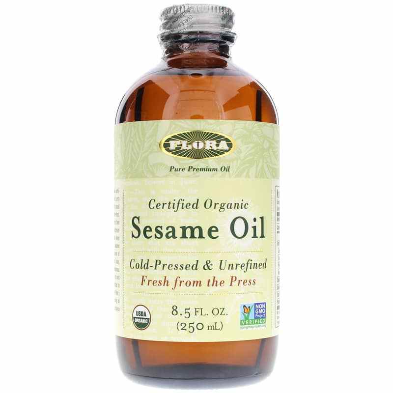 Certified Organic Sesame Oil, by Flora