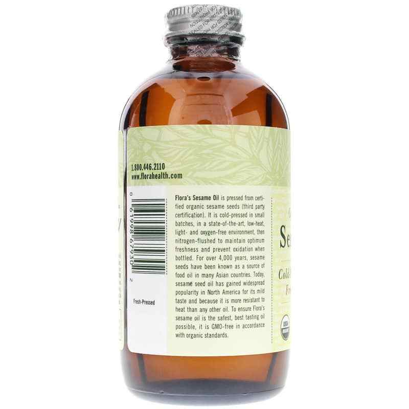 Certified Organic Sesame Oil, by Flora, image #3