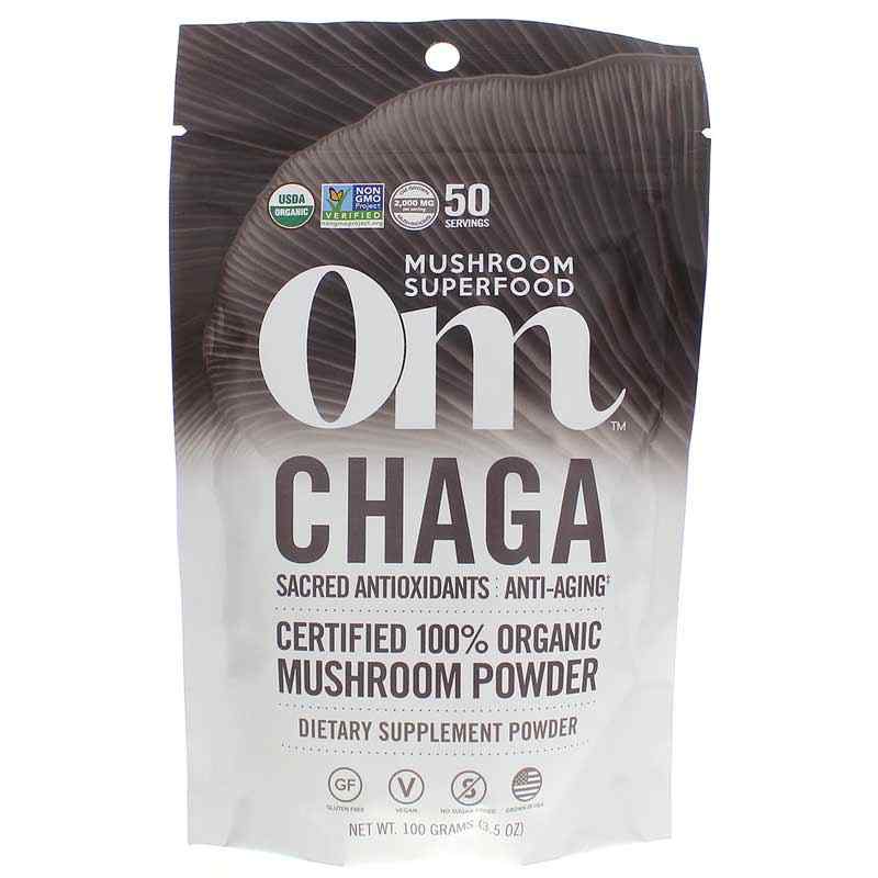 Chaga, 100 Grams, by Om Mushroom