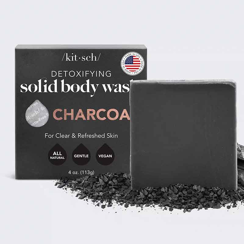 Charcoal Detoxifying Body Wash Bar, by Kitsch