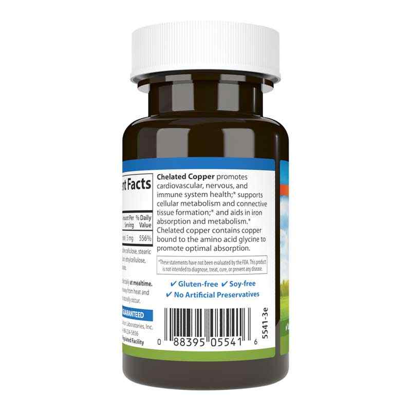 Chelated Copper 5 Mg, 100 Tablets, by Carlson Labs, image #3