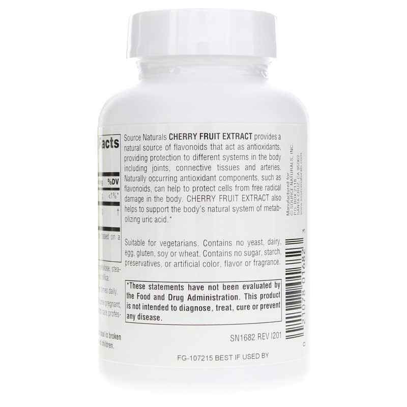 Cherry Fruit Extract, 180 Tablets, by Source Naturals, image #3