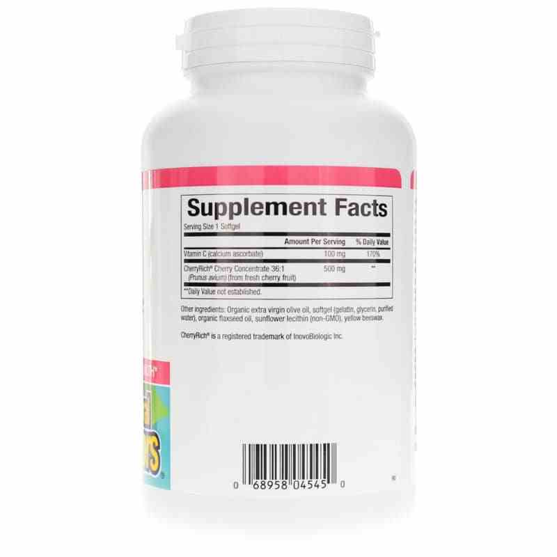 CherryRich Super Strength Cherry Concentrate, 180 Softgels, by Natural Factors, image #2