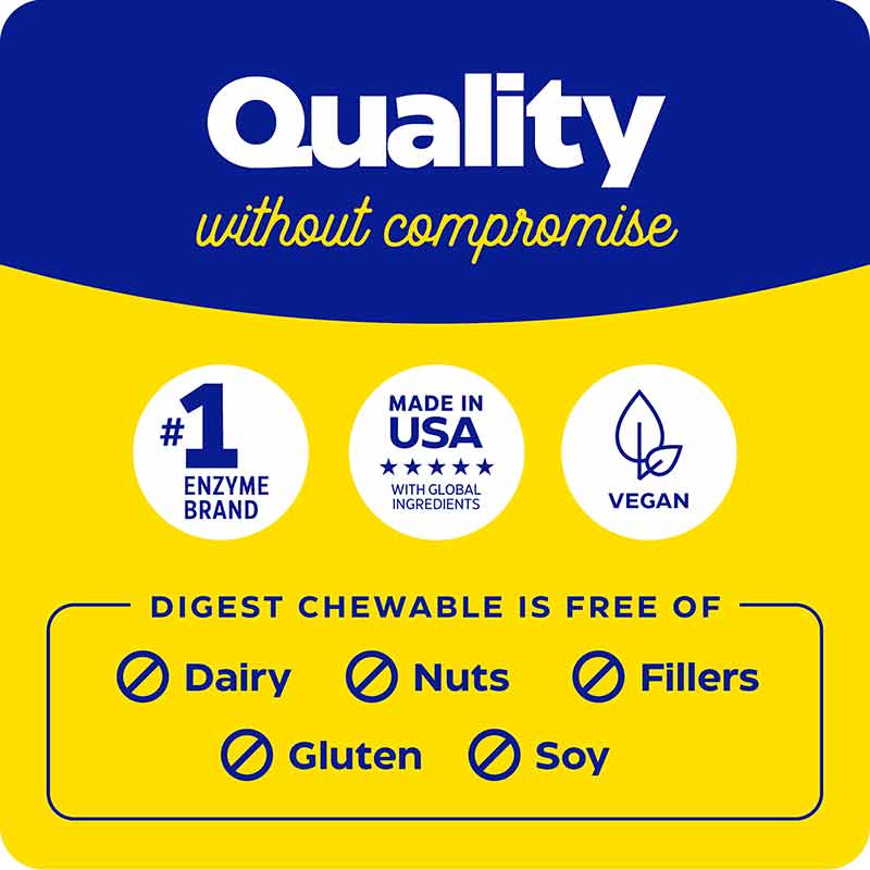 Chewable Digest Complete Orange Flavor, 60 Chewable Tablets, by Enzymedica, image #6