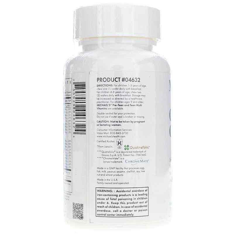 Children's Chewables Multivitamin, 120 Chewable Wafers, by Michael's Health, image #3